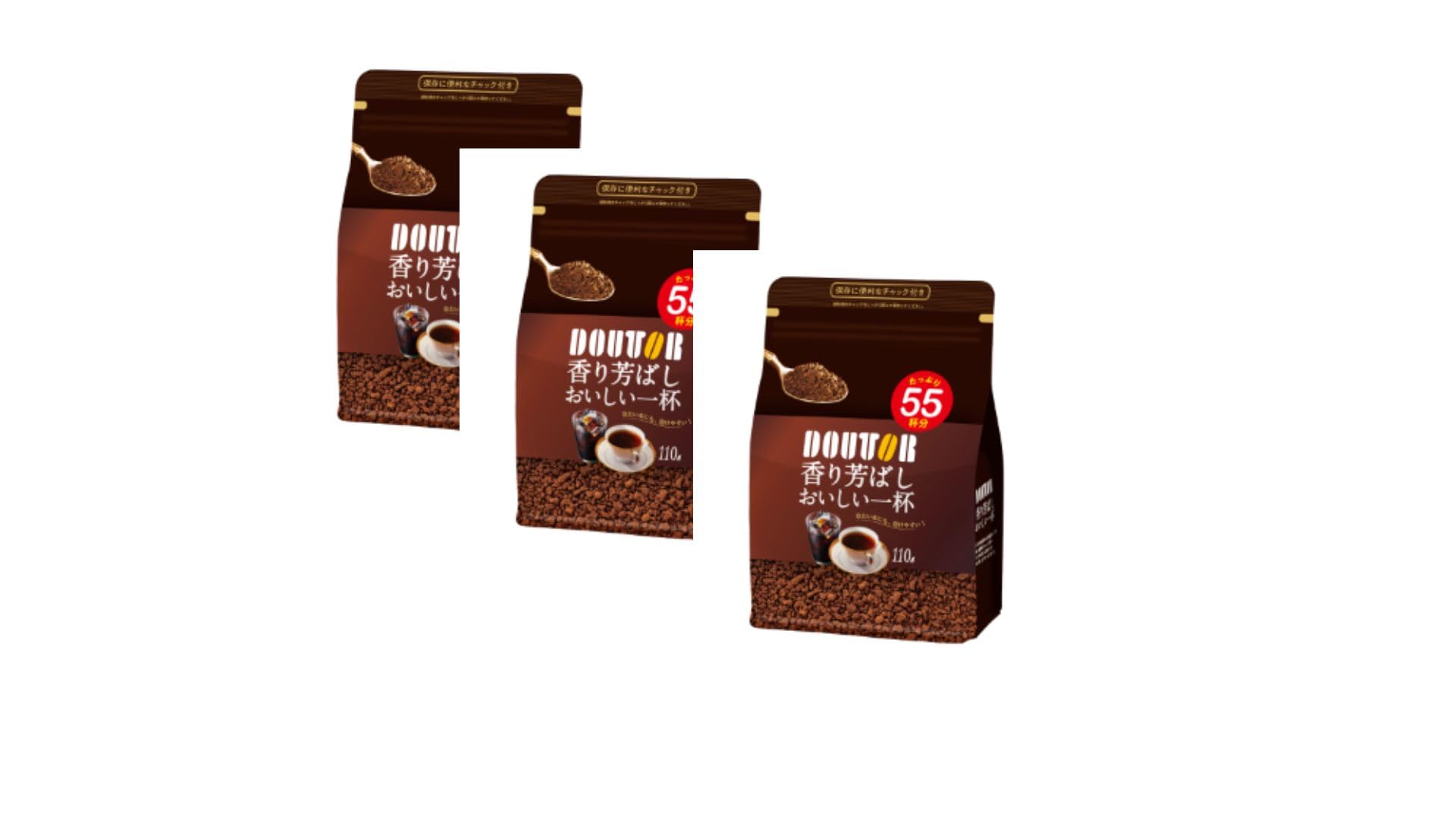Amazon.co.jp: ドトール 香り芳ばし おいしい一杯 110g ×3袋 : 食品